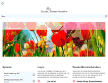 Tablet Screenshot of danskeblomsterhandlere.dk